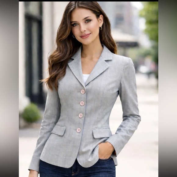 Rampage Jackets & Blazers - Vintage 90’s Rampage Women's Gray Blazer- Size Medium